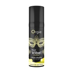 Рідкий вібратор Orgie Dual Vibe, 15 мл (лимонний джин-тонік) - Зображення 2
