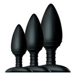 Nexus Butt Plug Trio-набір анальних пробок різного розміру, 3 шт (чорний)