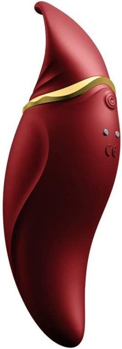 Zalo Hero Pulse Wave Massager- Імпульсно-хвильовий масажер для клітора, 14.6 см (червоний) - Зображення 5