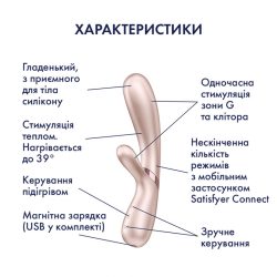 Вібратор-кролик зі смарт управлінням Satisfyer Hot Lover - Зображення 2