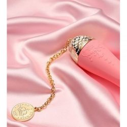 Zalo Versailles Rosalie - Шикарний вібратор-кролик із золотим ланцюжком, 20х2.9 см (рожевий) - Зображення 3