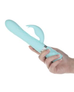 Pillow Talk Lively Teal - Розкішний вібратор із кристалом Сваровські для точки G, 24х3.7 см (бірюзовий) - Зображення 2