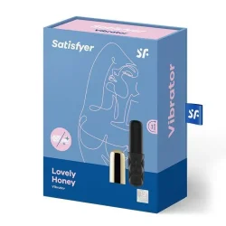Satisfyer - Mini Lovely Honey Gold - Вібратор-помада з 15 варіантами роботи та дуже тихим мотором (золотий) - Зображення 6