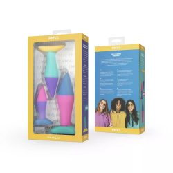 PMV20 Koda - Butt Plug Set - Набір анальних пробок, 3 шт (райдужний) - Зображення 4