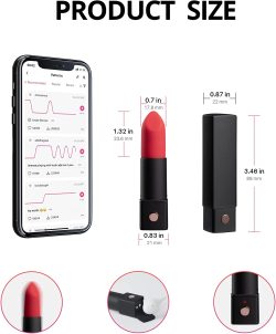 Lovense Exomoon (Lipstick Vibrator) – Кліторальний вібратор-помада, 8.8х2.2 см - Зображення 4