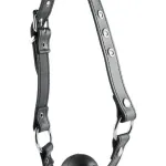 Pipedream Кляп на шкіряному ремені Ball Gag Normal (чорний) — фото 1
