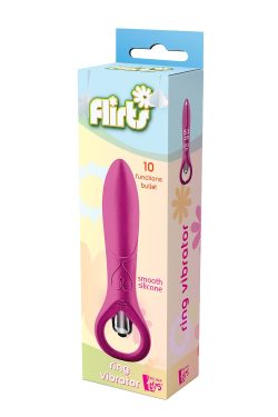 Dream Toys Flirts Ring Vibrator - Вібратор, 15,5 см (рожевий) - Зображення 2