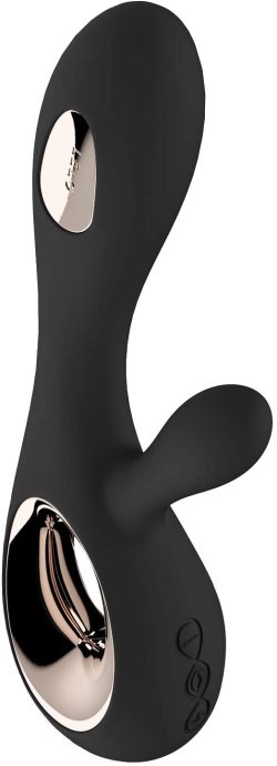 Lelo Soraya Wave - шикарний вібратор-кролик, 21.8х4.6 см (чорний) - Зображення 3