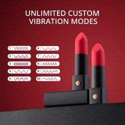 Lovense Exomoon (Lipstick Vibrator) – Кліторальний вібратор-помада, 8.8х2.2 см - Зображення 8
