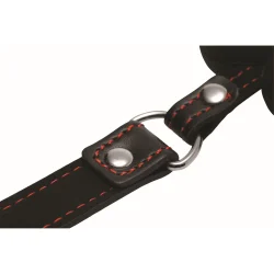 Master Series Dog Bone Gag - силіконовий кляп кісточка, 15.4 см (чорний) - Зображення 3