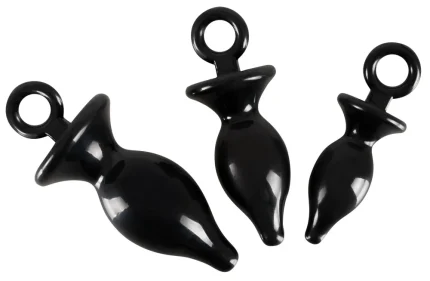 Orion Anal Training Set – Набір анальних пробок, 3 шт (чорний)