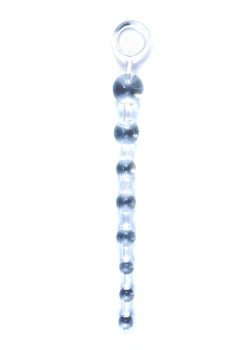 Boss Jelly Anal Beads Clear - анальний ланцюжок, 26х2.8 см (прозорий)