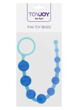 Toy Joy Thai Toy Beads - анальний ланцюжок, 25х2.5 см (блакитний) - Зображення 2