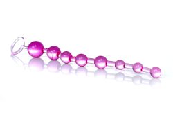 Boss Jelly Anal Beads Pink - анальний ланцюжок, 26х2.8 см (рожевий) - Зображення 2
