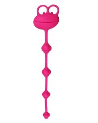 LoveToy 10″ Silicone Frog Anal Beads – анальний ланцюжок, 22х2.3 см (рожевий)