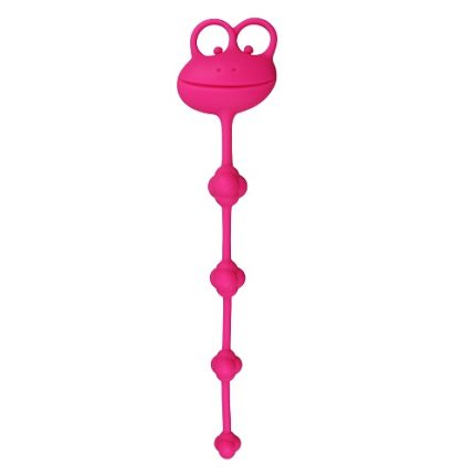 LoveToy 10″ Silicone Frog Anal Beads – анальний ланцюжок, 22х2.3 см (рожевий)