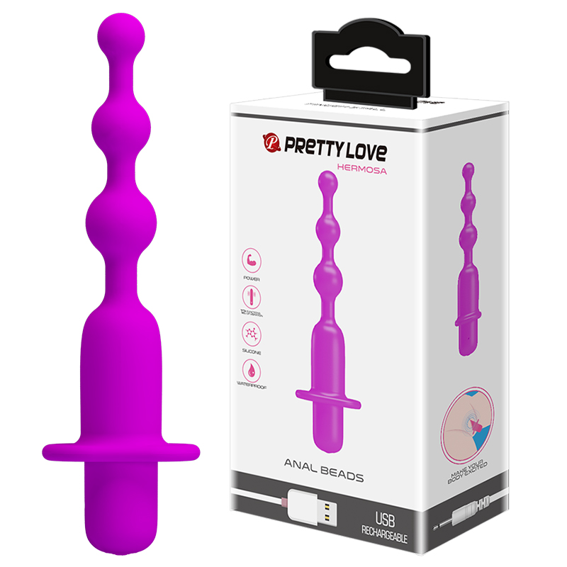 Pretty Love Hermosa Anal Beads – анальна ялинка з вібрацією, 10.8х2.1 см (фіолетовий) Dezire 3 Pretty Love Hermosa Anal Beads - анальна ялинка з вібрацією, 10.8х2.1 см (фіолетовий) - Зображення 1