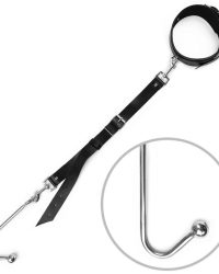 Art of Sex – Anal hook – Анальний гачок з нашийником з натуральної шкіри