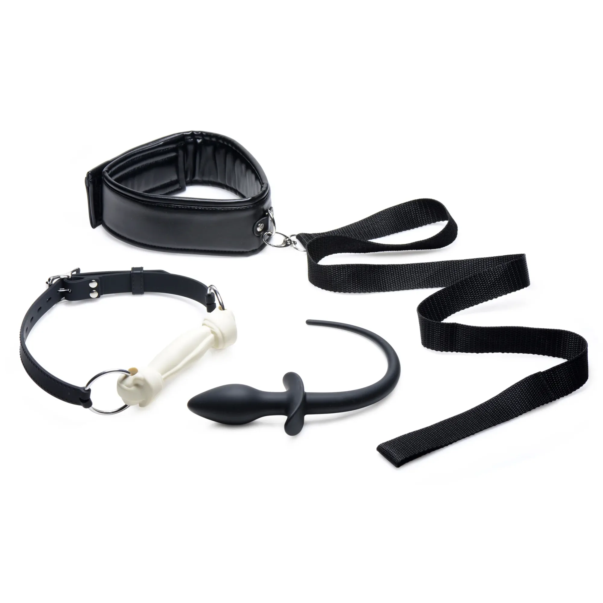 Tailz Puppy Play Set Gag, Plug, & Collar