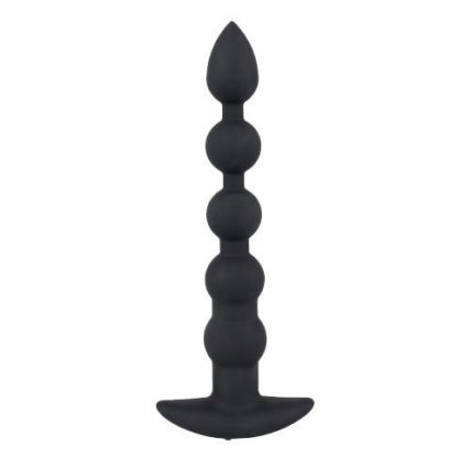 Orion Black Velvets Rechargeable Beads – Анальний ланцюжок з вібрацією, 21х3.1 см (чорний)