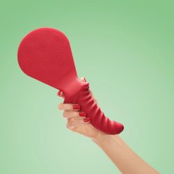Fun Factory Buck Dich - шльопалка-фалоімітатор, 13. 3х4. 4 см (червоний) - Зображення 3