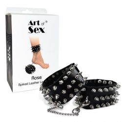 Art of Sex - Rose - Поножі з шипами з натуральної шкіри - Зображення 4