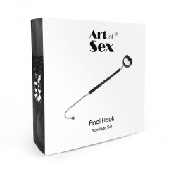 Art of Sex - Anal hook - Анальний гачок з нашийником з натуральної шкіри - Зображення 3