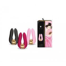 Shunga - Aiko Intimate Massager - Вібромасажер, 10.8х6.5 см (малиновий) - Зображення 3
