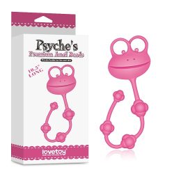 LoveToy 10" Silicone Frog Anal Beads - анальний ланцюжок, 22х2.3 см (рожевий) - Зображення 4