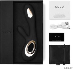 Lelo Soraya Wave - шикарний вібратор-кролик, 21.8х4.6 см (чорний) - Зображення 5