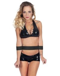 Fetish Tentation Waist and Wrist Straps – Фіксатор для талії та рук з маскою на очі