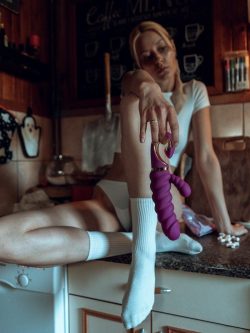 Вібратор-кролик з витим стволом GCandy, 22х4.5 см - Зображення 10