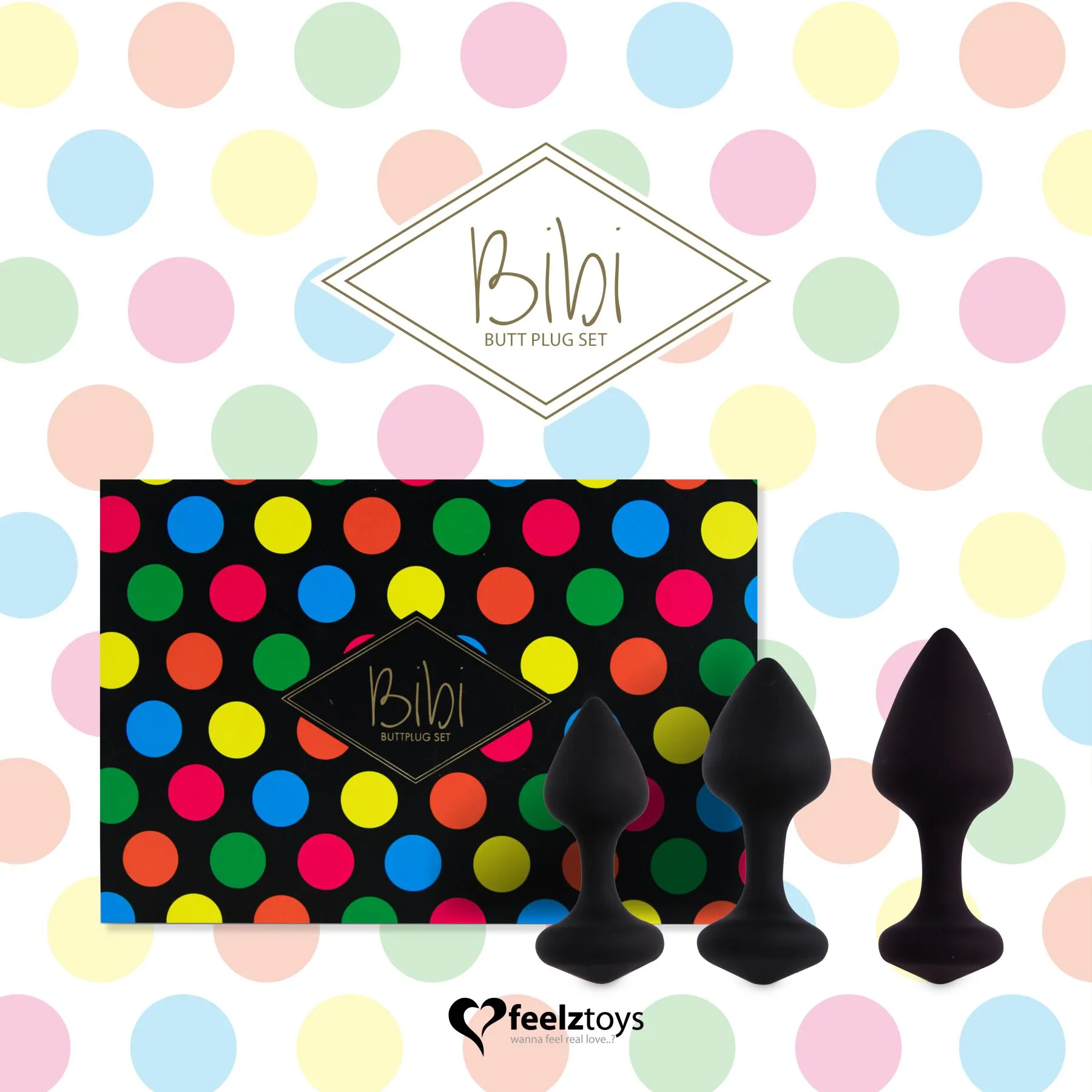 FeelzToys Bibi Butt Plug Set 3 — фото 5