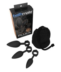 Bathmate Anal Training Plugs - Набір анальних пробок, 3шт (чорний) - Зображення 4