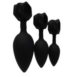 Bathmate Anal Training Plugs - Набір анальних пробок, 3шт (чорний) - Зображення 7
