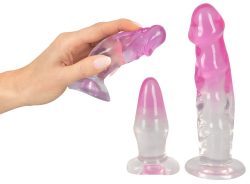 Набір анальних пробок Crystal Clear Anal Training Set, 3 шт - Зображення 5