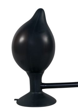 Orion True Black Silikon Pump Plug - надувна анальна пробка, 15х4-10 см (чорний) - Зображення 2