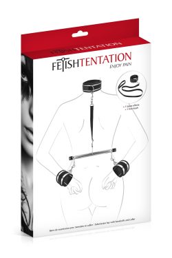 Fetish Tentation Submission bar with handcuffs and collar - фіксатор для рук та шиї з повідцем - Зображення 3