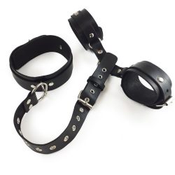 Art of Sex - Bondage Set фіксатори для шиї та рук з натуральної шкіри - Зображення 4