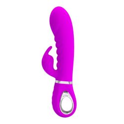 Pretty Love - Prescott Vibrator Pink - Вібратор-кролик, 20 см (фіолетовий) - Зображення 2