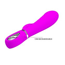 Pretty Love - Prescott Vibrator Pink - Вібратор-кролик, 20 см (фіолетовий) - Зображення 5