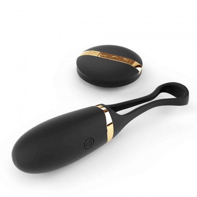 Чорний Dorcel Secret Delight Gold віброяйце з пультом ДК, турборежимом та голосовим керуванням, 7х3.2 см Dezire 3 Чорний Dorcel Secret Delight Gold віброяйце з пультом ДК, турборежимом та голосовим керуванням, 7х3.2 см - Зображення 1