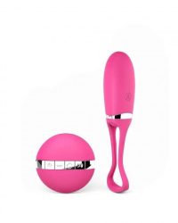 Рожевий Dorcel Secret Delight Magenta віброяйце з пультом ДК, турборежимом та голосовим керуванням, 7х3.2 см