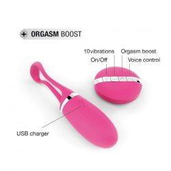 Рожевий Dorcel Secret Delight Magenta віброяйце з пультом ДК, турборежимом та голосовим керуванням, 7х3.2 см - Зображення 5