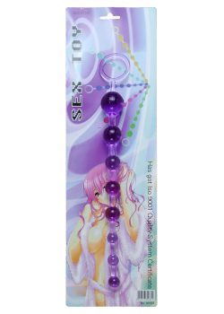 Boss Jelly Anal Beads Purple - анальний ланцюжок, 26х2.8 см (фіолетовий) - Зображення 3