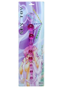 Boss Jelly Anal Beads Pink - анальний ланцюжок, 26х2.8 см (рожевий) - Зображення 3