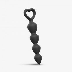 Love To Love Bing Bang Black Onyx - анальний ланцюжок, 14.4х3.3 см, (чорний)