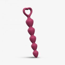 Анальний ланцюжок Love To Love Bing Bang M Plum Star, 14.4х2.8 см (бордовий)