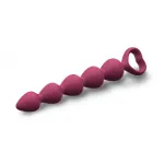 Love To Love Анальний ланцюжок Love To Love Bing Bang M Plum Star, 14.4х2.8 см (бордовий) — фото 2