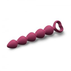Анальний ланцюжок Love To Love Bing Bang M Plum Star, 14.4х2.8 см (бордовий) - Зображення 2